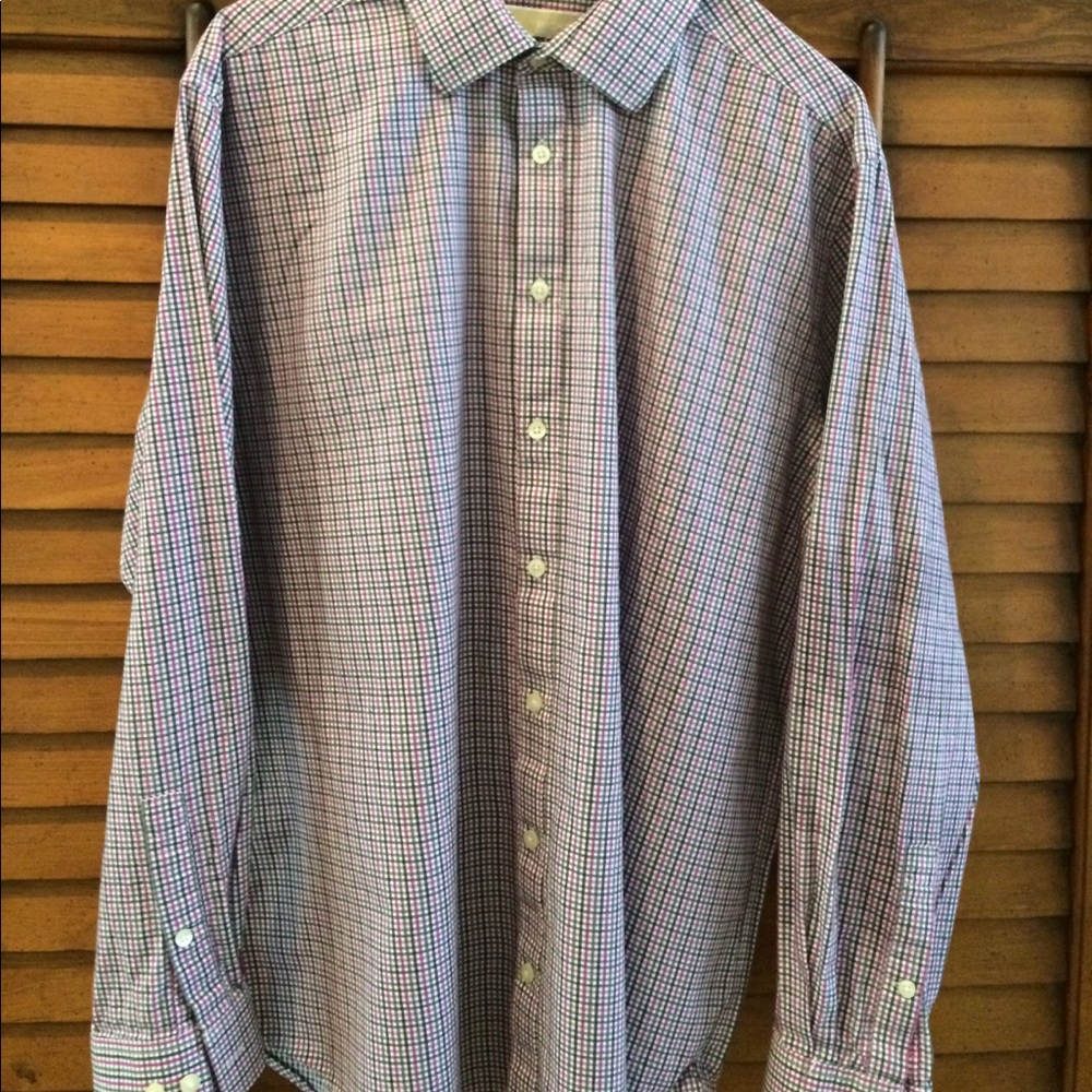 Michael Kors Classic Fit Cotton-Poplin. - Picture 3 of 3