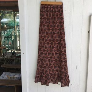 Long Print Skirt