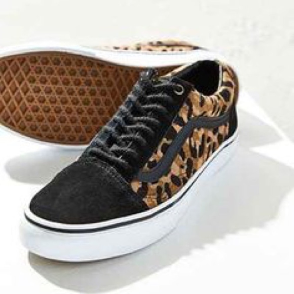 old skool leopard print vans