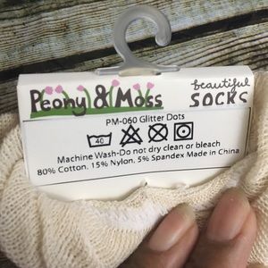 Peony and Moss Accessories - Peony & Moss PM-060 Glitter Dot Socks Peony and Moss Accessories - Peony & Moss PM-060 Glitter Dot Socks