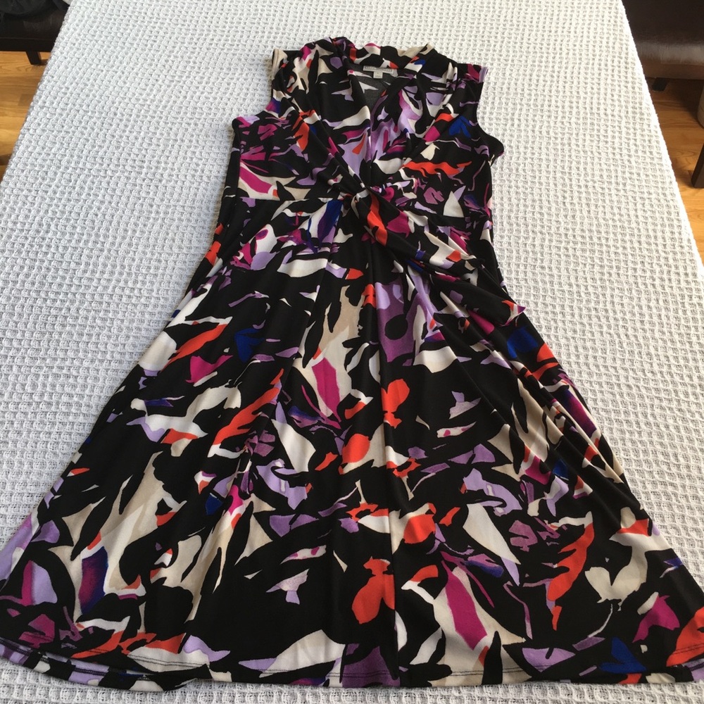 Dana Buchman Crepe Fit & Flare Dress New - Picture 3 of 8