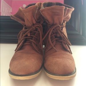 Mudd Brown Combat Boots