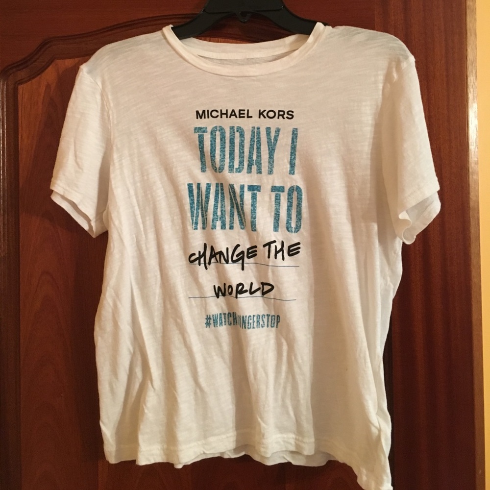 Michael Kors stop hunger shirt worn a few times