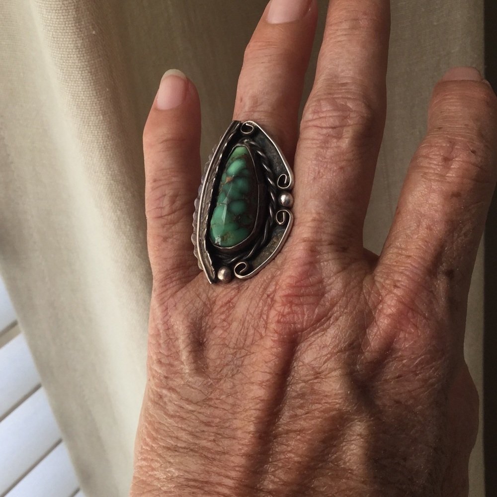 Gorgeous turquoise and sterling ring!