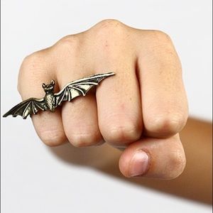 Double Finger Adjustable Bat Ring