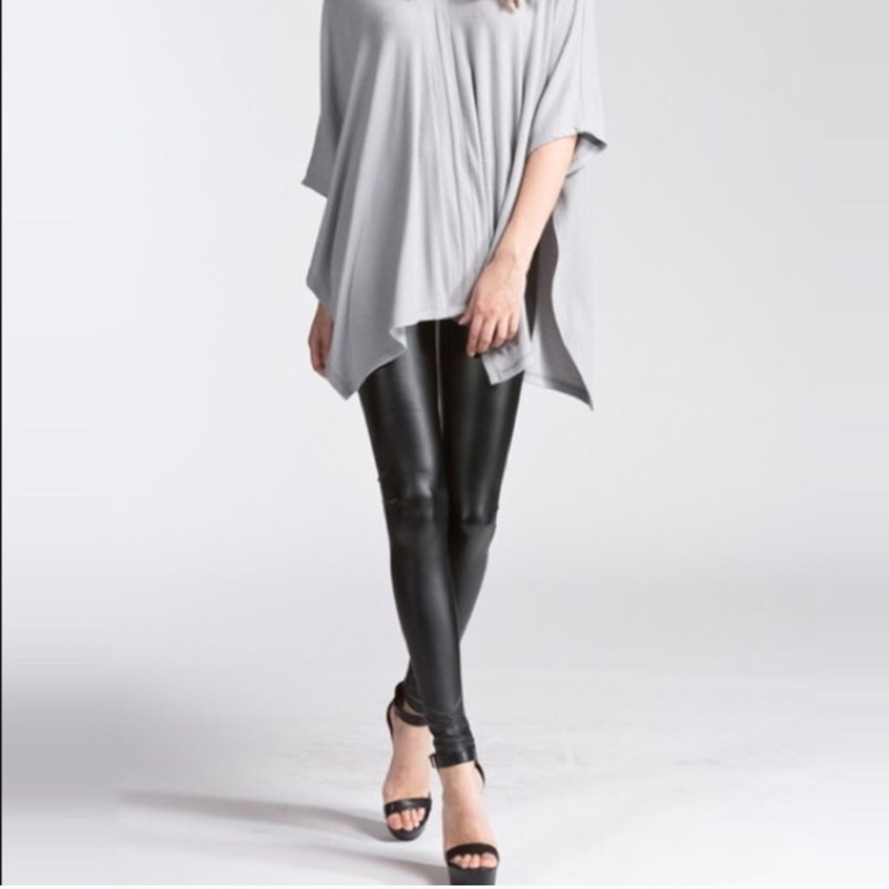 ONLY 1 LEFT! Faux Leather Leggings - Picture 6 of 7