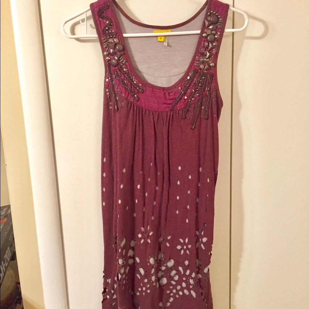 Anthropologie beaded dress