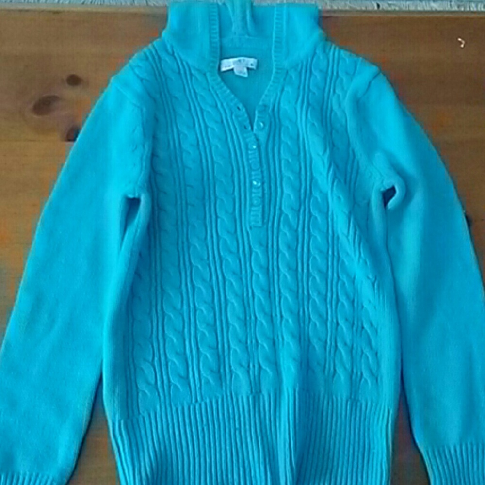 Blue Hooded Sweater