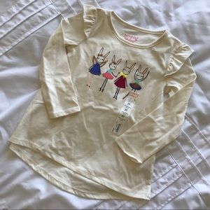 NWOT 3T Bunnies Long Sleeve