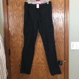 Koi Lindsey stretch small tall black scrub pant