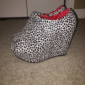 Super fun and funky wedge heels