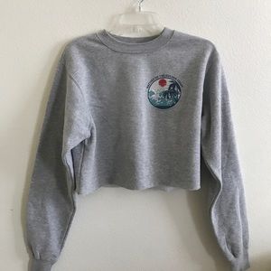 John Galt crop sweatshirt