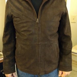 Men's Hooded Leather Jacket