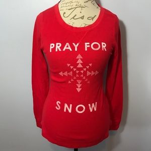 ❄️ L Old Navy Long Sleeve Red Top