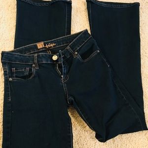 KUT dark denim jeans flare pants size 2 Cotton