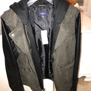 Trench/leather Women's jacket