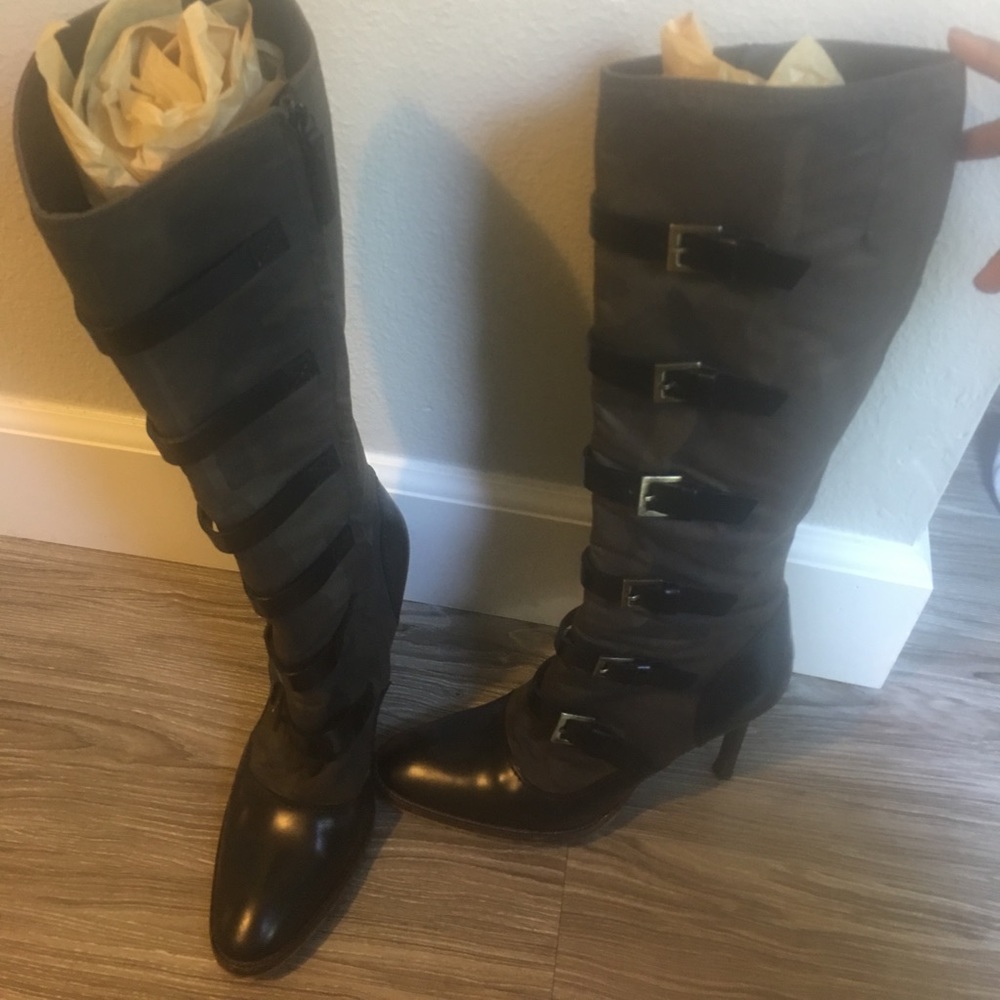 Army green boots