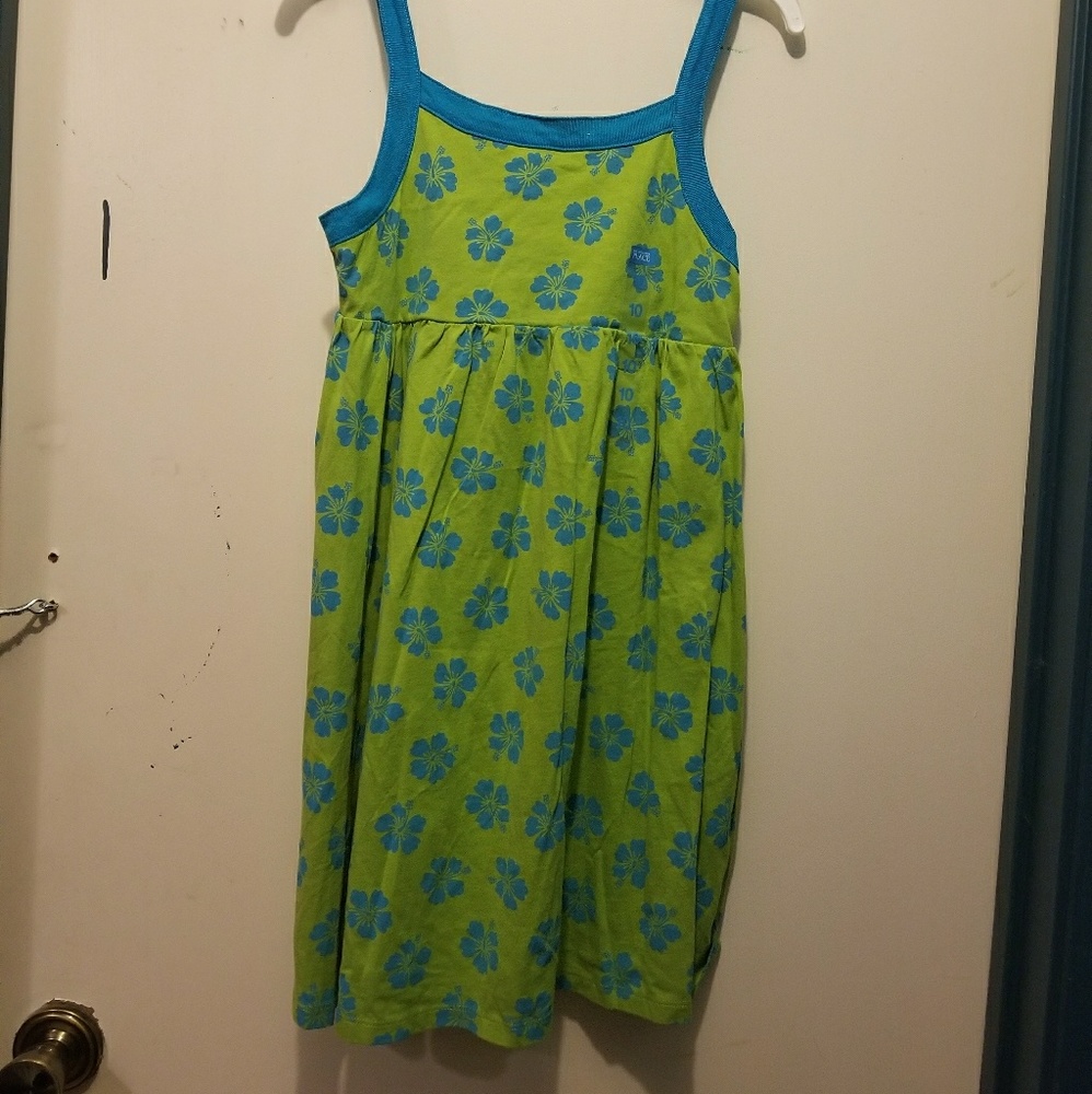 Green girls dress