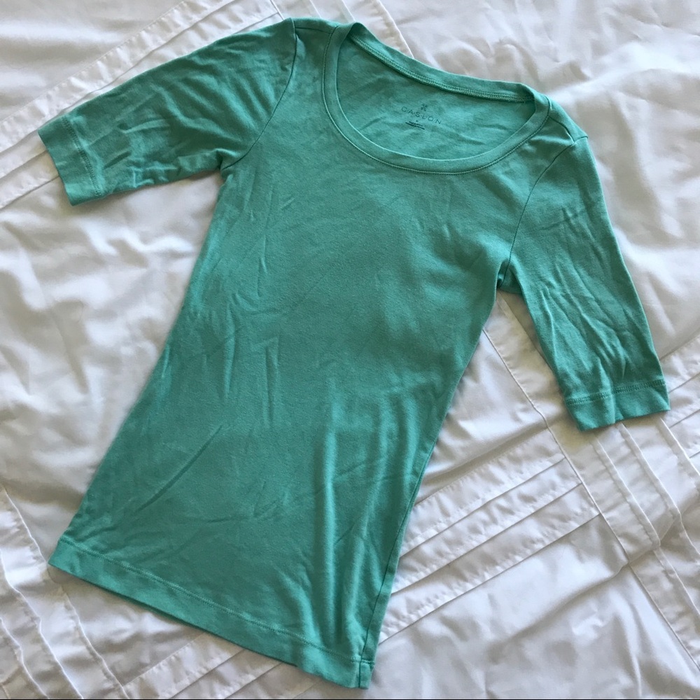 Caslon Ballet Neck Elbow Sleeve Tee