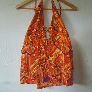 60's Absract Halter Top