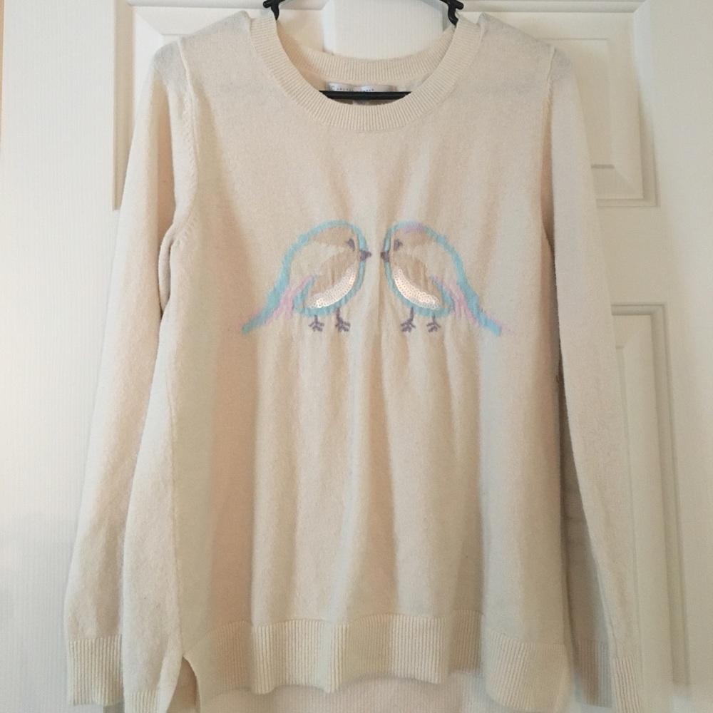 Lauren Conrad birds sweater 🕊