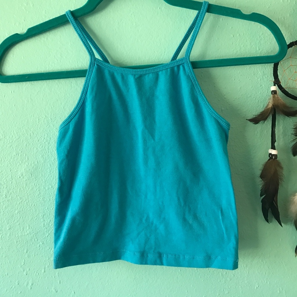 Simple High Neck Crop