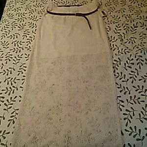 Maxi lace skirt