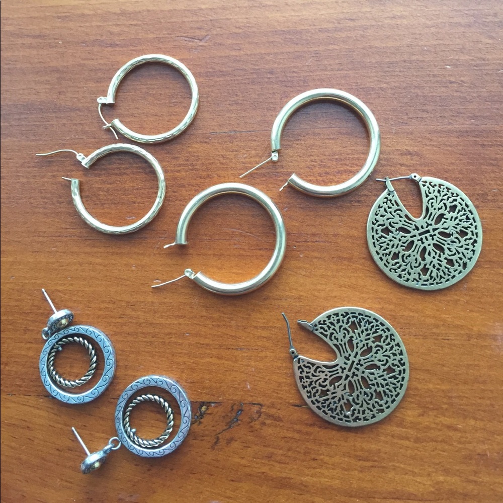 Variety of earrings