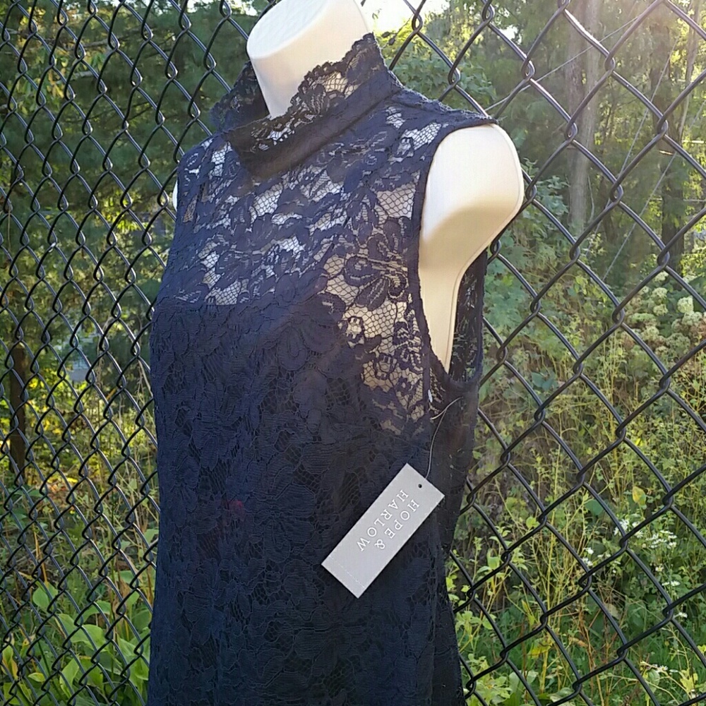 Hope and Harlow womens size 12 midnight navy dress