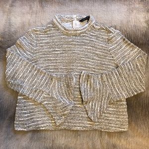 Zara cropped stylish sweater