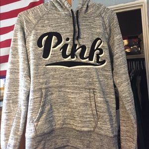 Grey Victoria secret pink sweatshirt