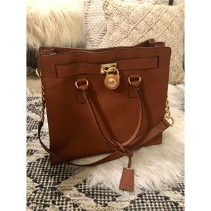 Michael Kors Hamilton North/South Large Bag, Brown
