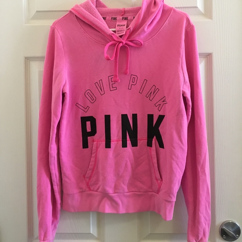 VS pink pullover hoodie
