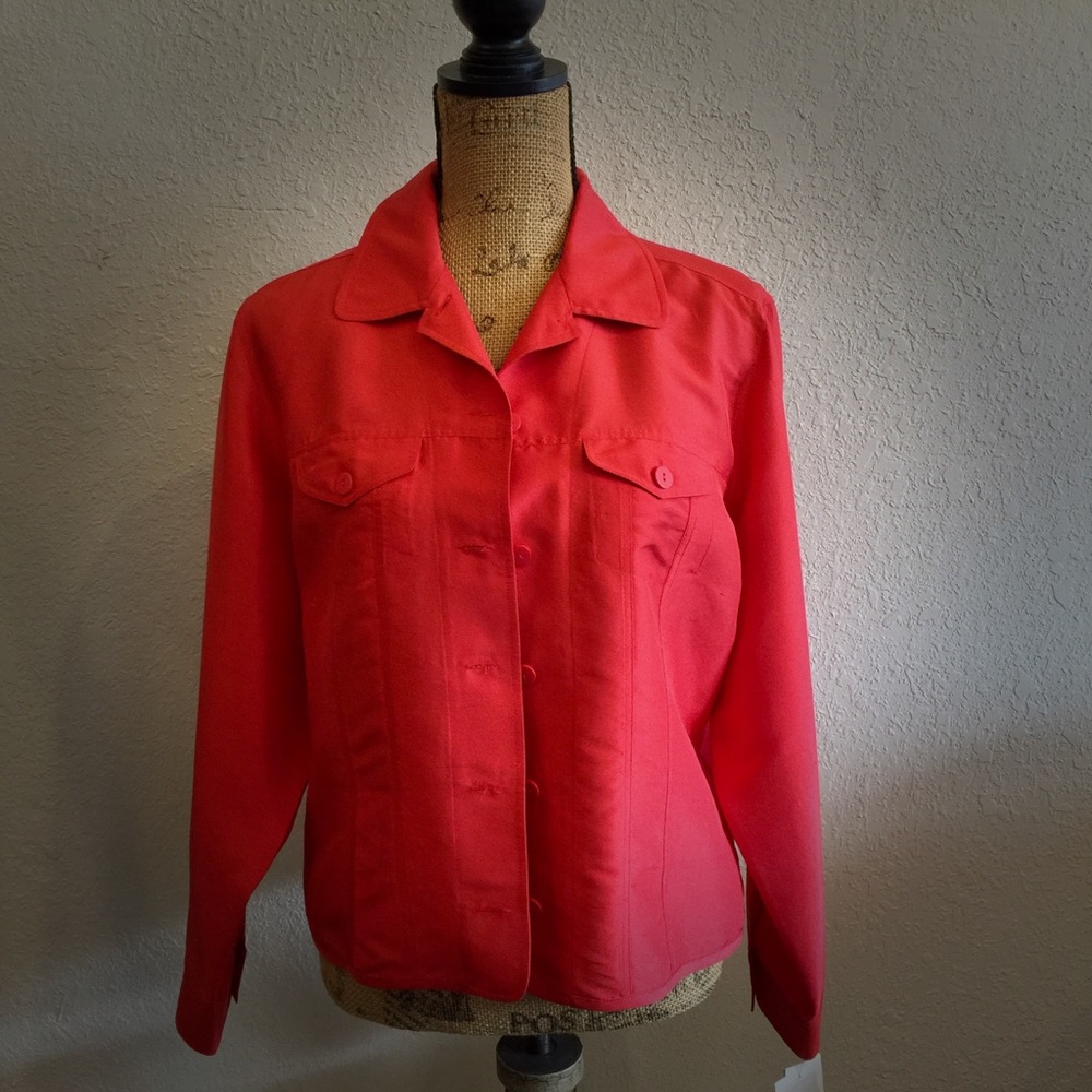 Transitions Red blouse/jacket