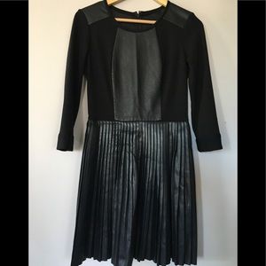 French Connection Black Leather Dress