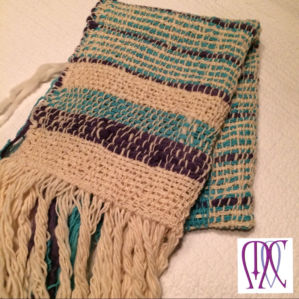 Hand Woven Throw Blanket 100% sheep wool