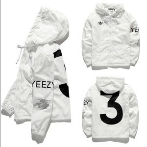 A brand new white yeezy windbreaker