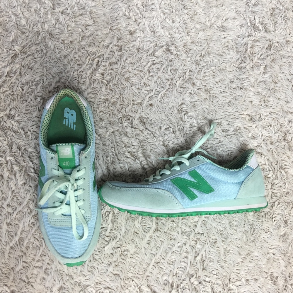 New Balance LifeStyle Mint + Green Tennis Shoe SZ8