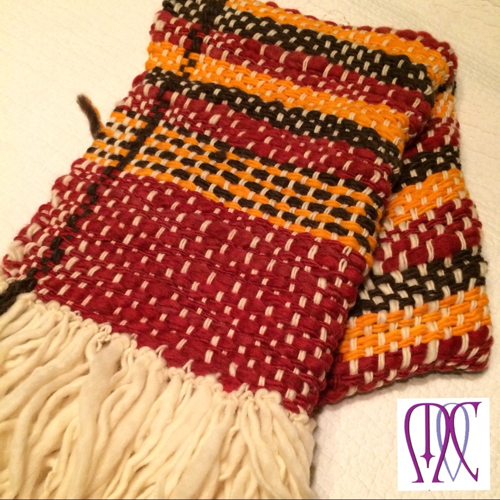 Hand Woven Rebozo Organic Sheep Wool Ethically Farmed