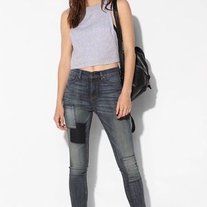 High waisted BDG jeans patchwork jean