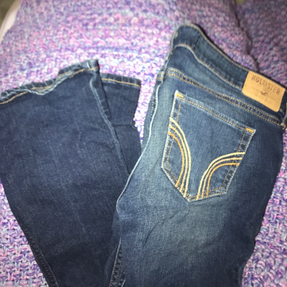Denim boot cut jeans