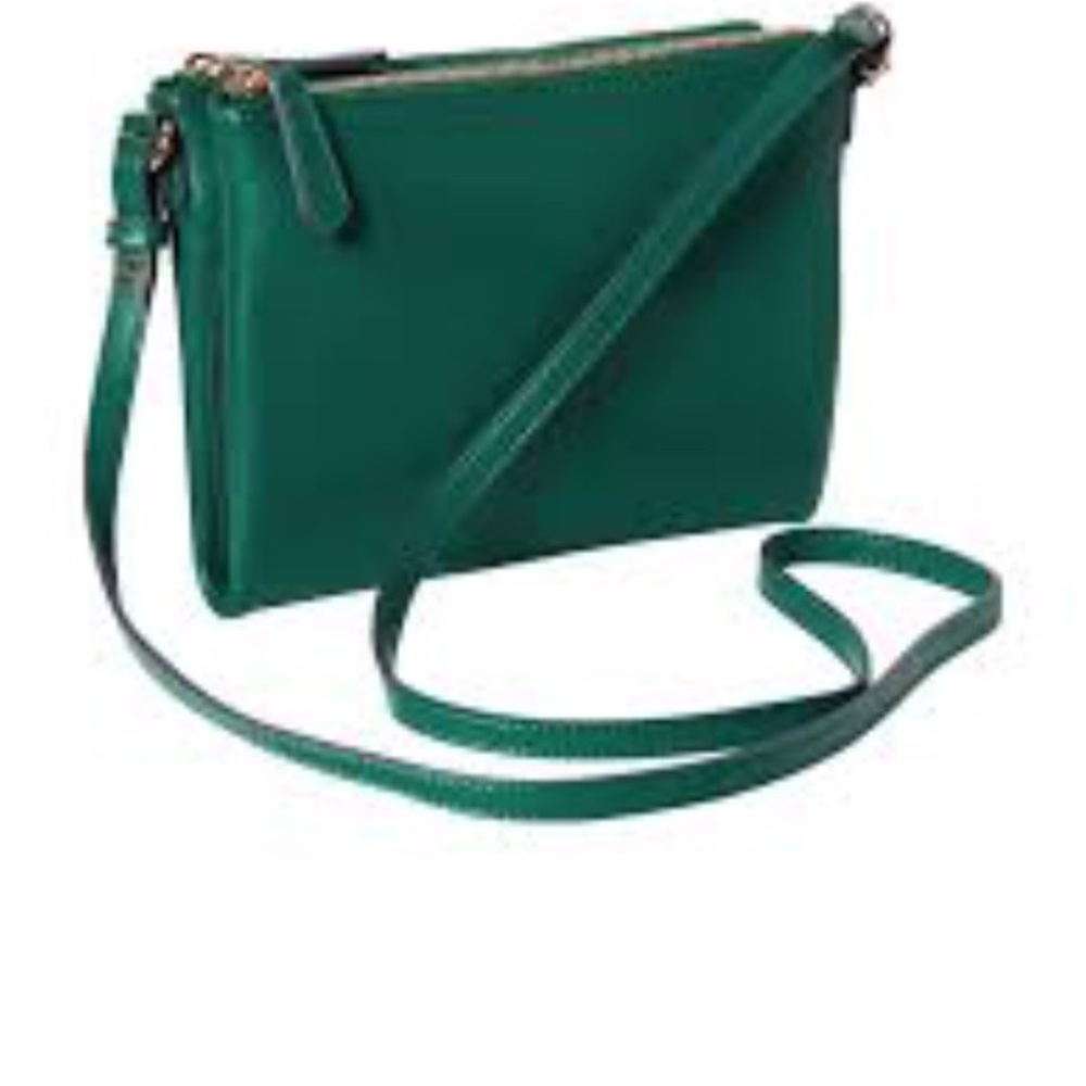 Emerald green cross body handbag