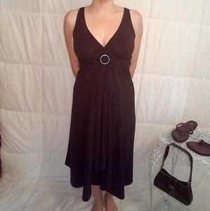 Michael Kors v-neck brown dress
