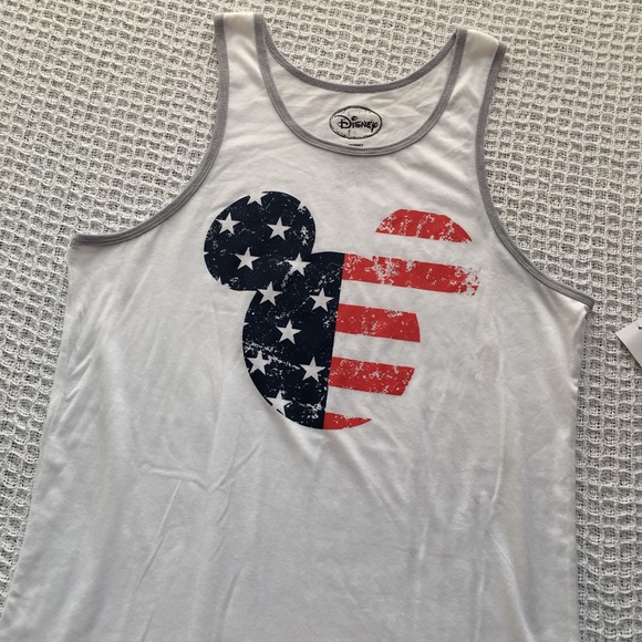 Disney Stars & Stripes Mickey Mouse Tank Men's New - Picture 3 of 7