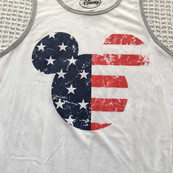 Disney Stars & Stripes Mickey Mouse Tank Men's New - Picture 4 of 7