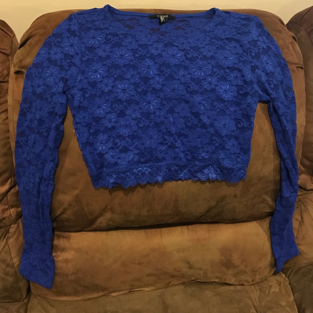 Royal blue Crop top