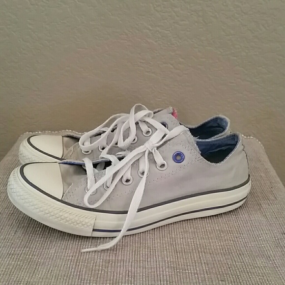 Converse Shoes - Converse sneakers double tongue gray blue pink 7
