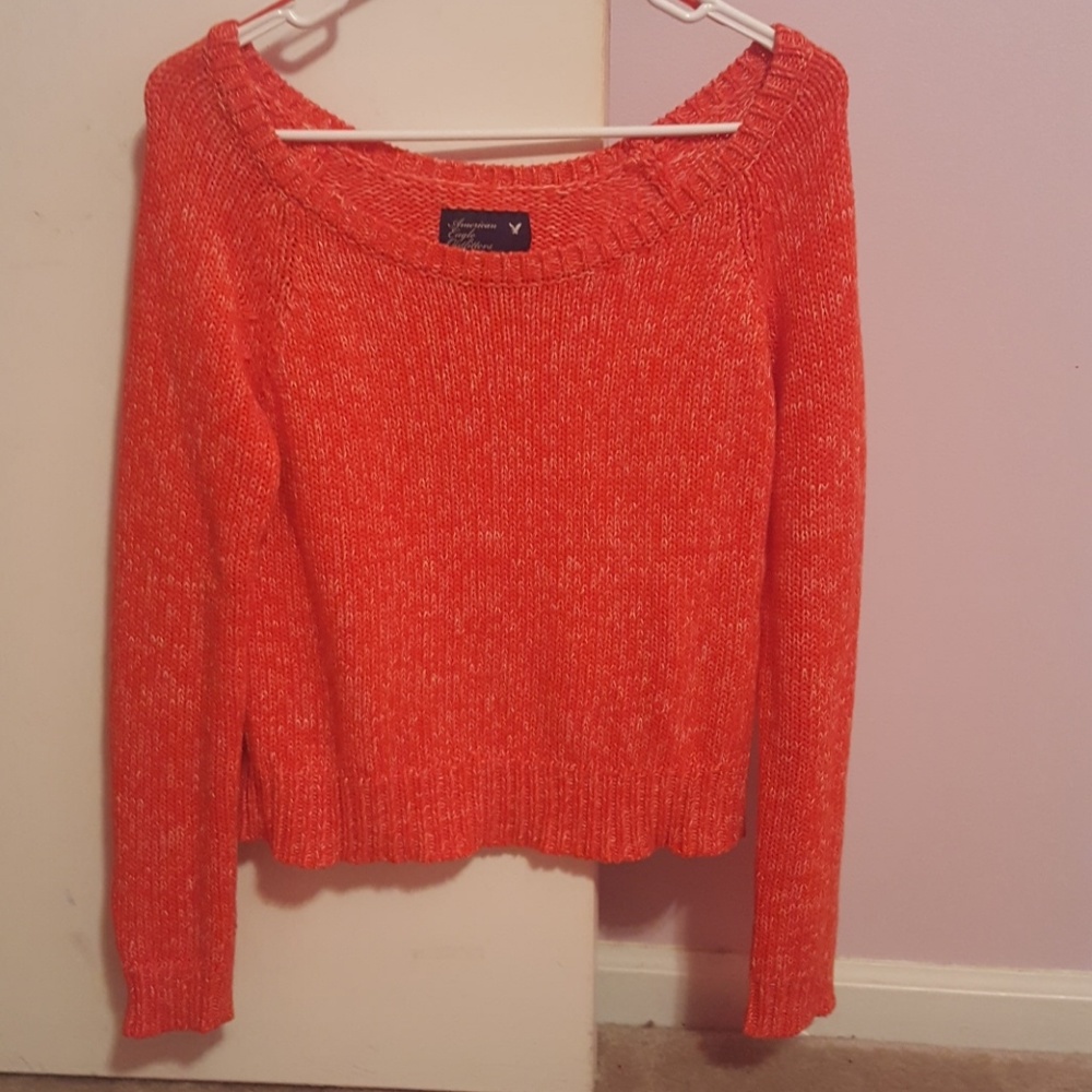 AE coral sweater
