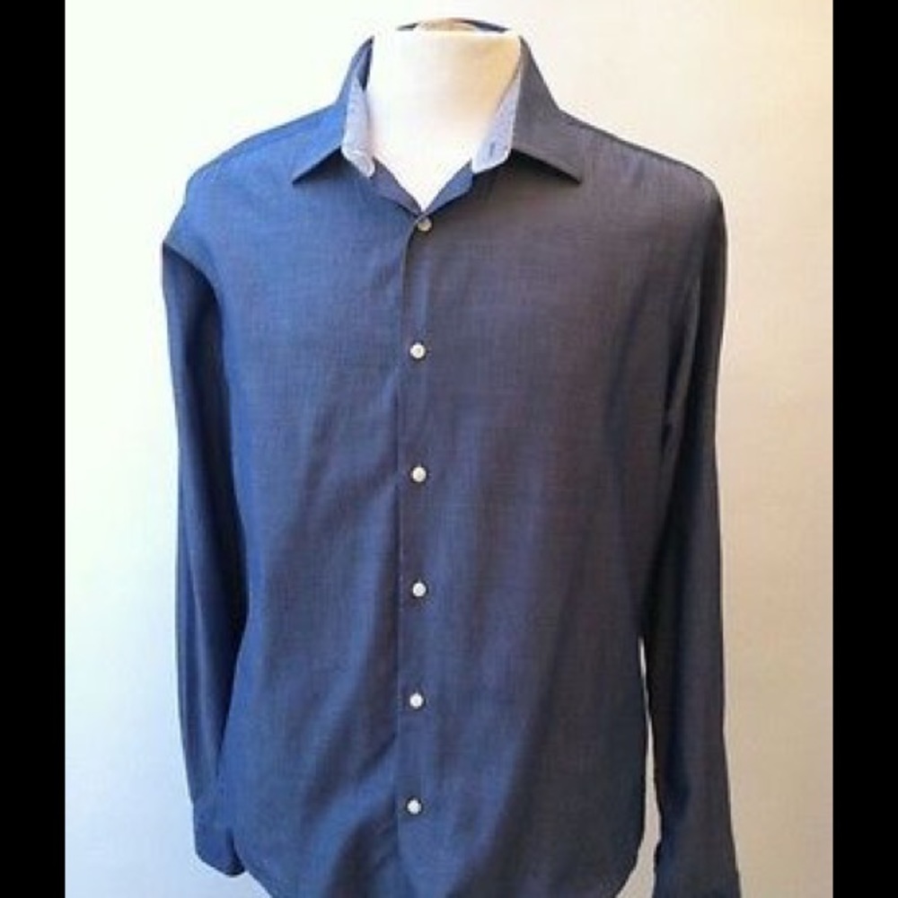 Ben Sherman Men's shirt Tailored Fit Blue Chambray