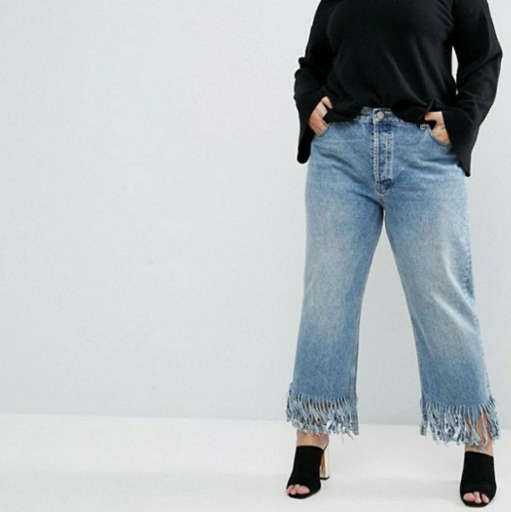 1hr Sale🎉ASOS Fringed Jeans
